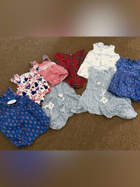 Altar'd State/ no brand infant girl Mixed Dresses & Rompers - Blue, Red, White